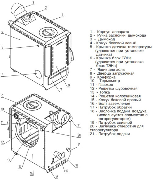 Твердотопливный котел ZOTA Box 8